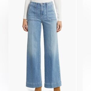 LE JEAN High Waist Utility Wide Leg Jeans Size 29